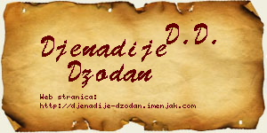 Đenadije Džodan vizit kartica
